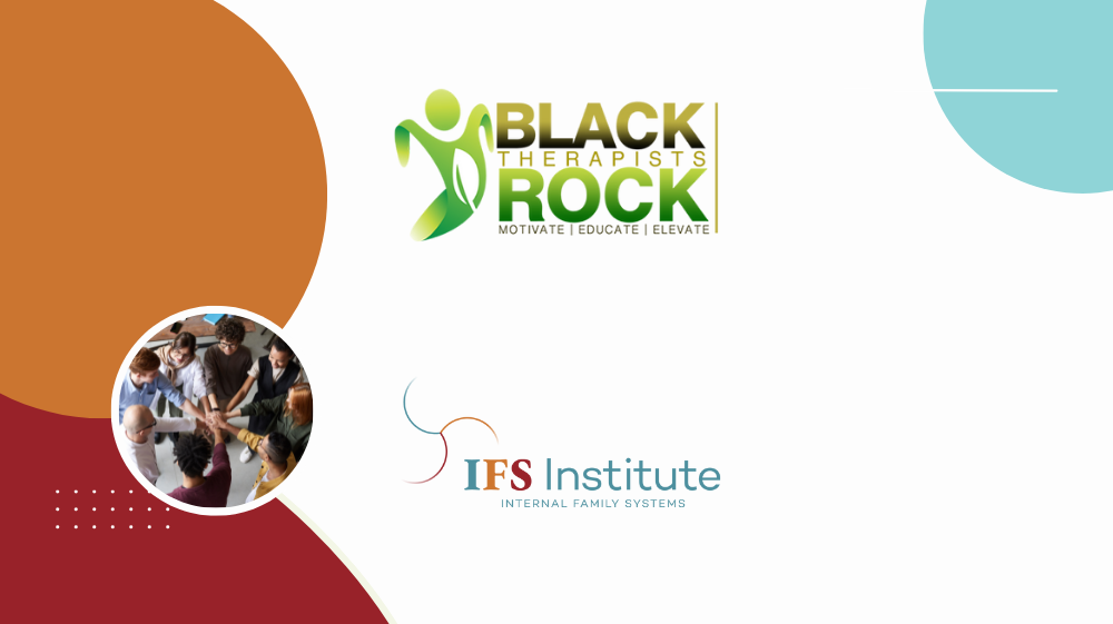 Image of the Black Therapists Rock logo and IFS Institute logo