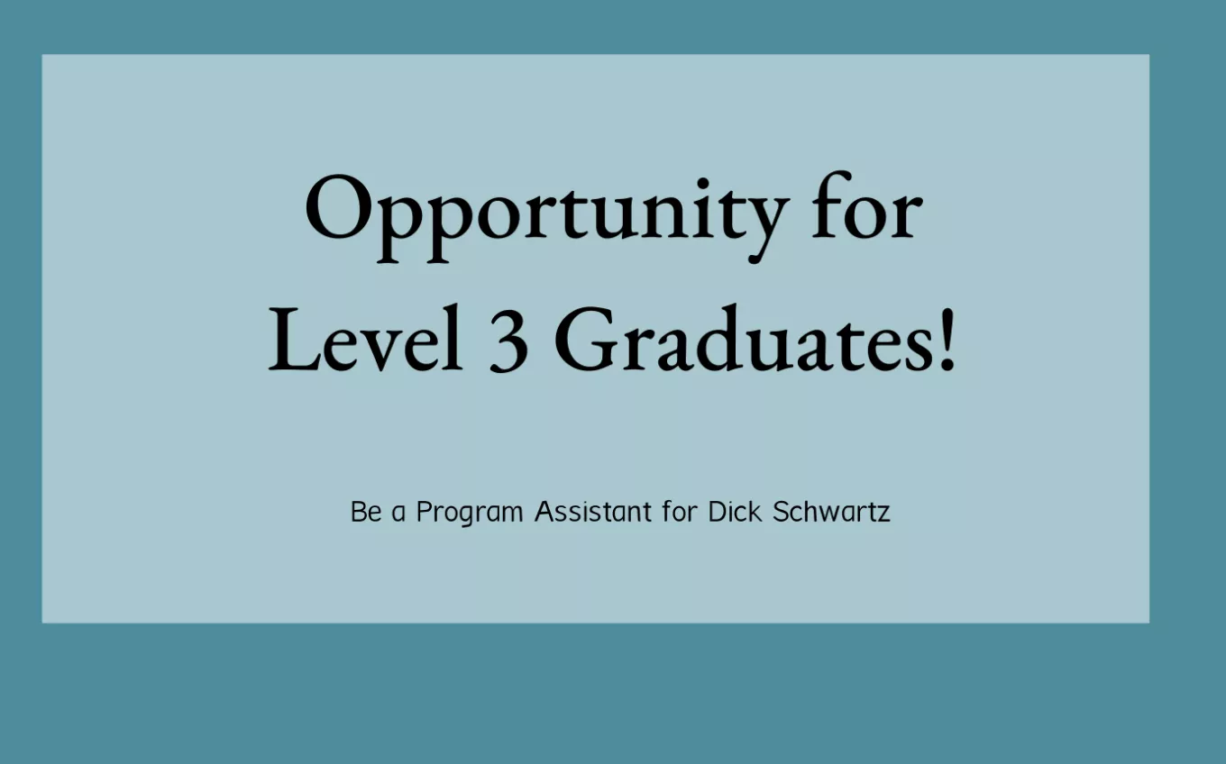 Opportunity for Level 3 Graduates 