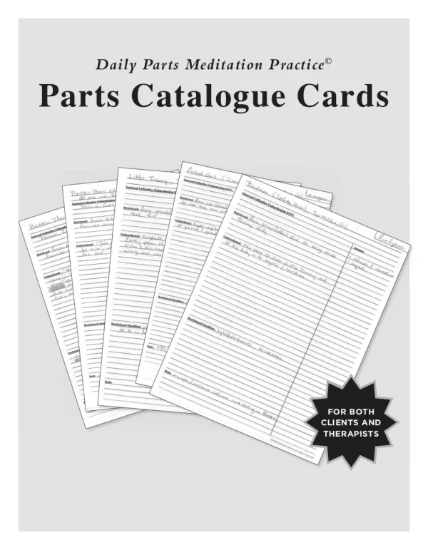 Daily Parts Meditation Practice Parts Catalogue Cards